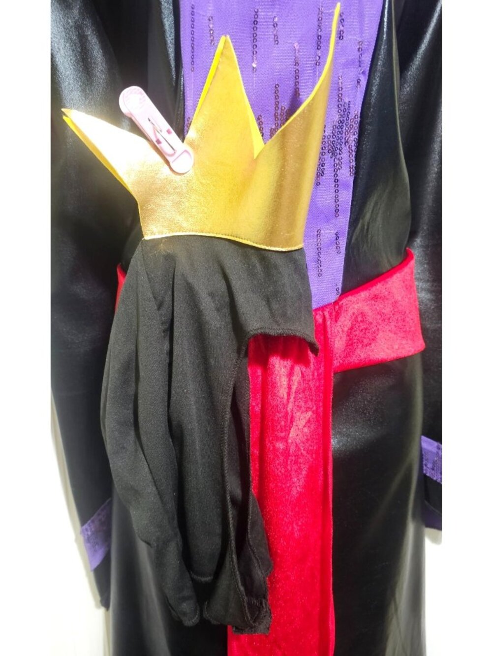 Evil Queen Adult Costume Disney Villains Snow White Disguise Dress Crown Women's - Picture 3 of 7
